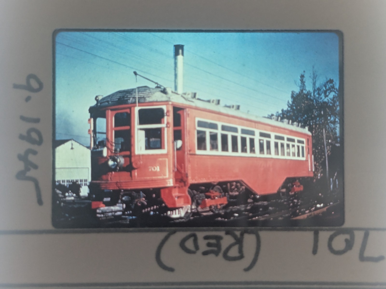 35mm Slide Lehigh Valley Transit #701 Sept 1945 Upper Darby, Pa 69 St