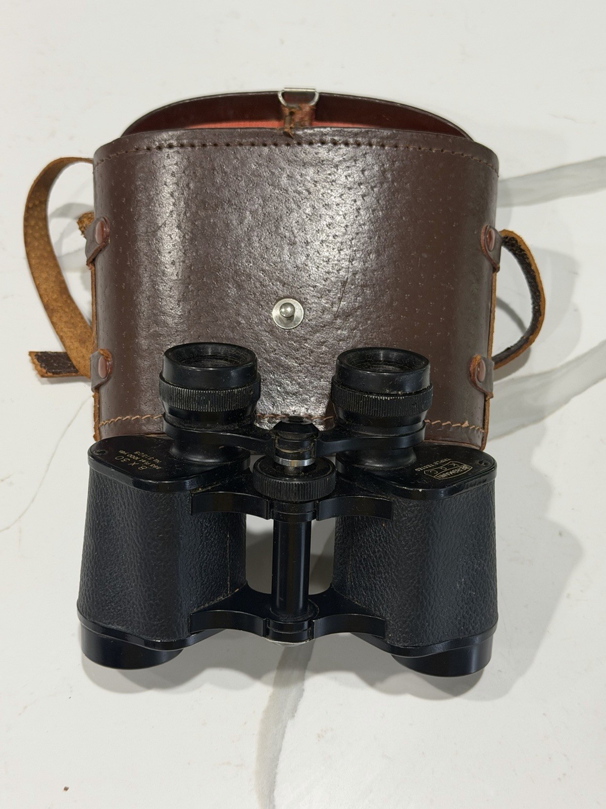Bergmann K.O.C. # 51308 8x30 Binoculars w/Case Occupied Japan RARE Vintage Bergmann K.O.C. # 51308 8x30 Binoculars w/Case Occupied Japan RARE Vintage