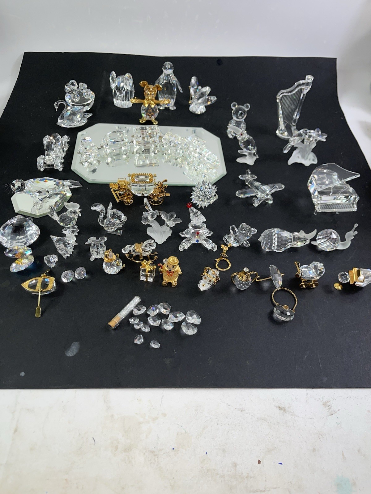 SWAROVSKI  Silver Crystal Lot of 50  Retired Rare Animals ORIGINAL & AUTHENTIC