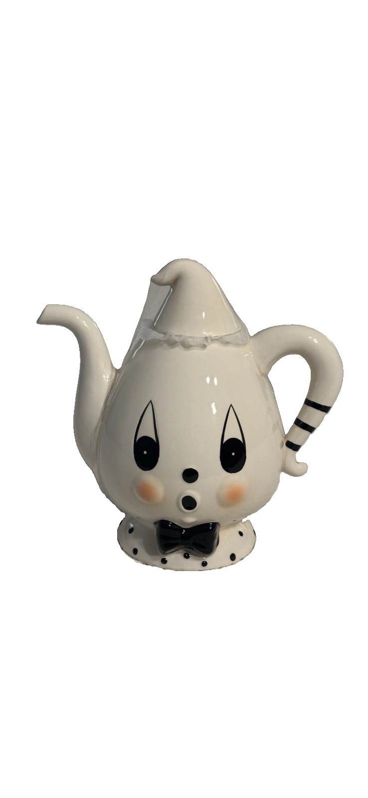 🖤🤍New Johanna Parker Nostalgia Halloween Ceramic Gus Teapot HTF