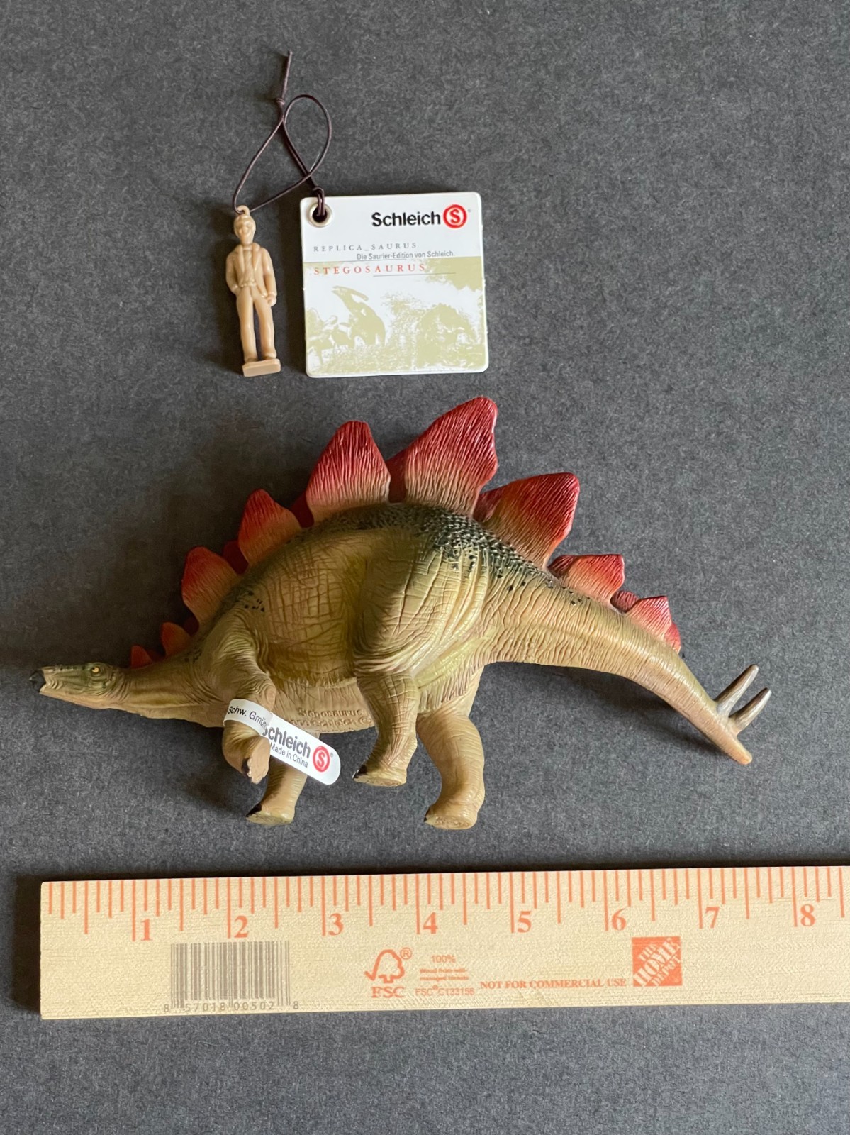 2006 Schleich Dinosaur Figure : STEGOSAURUS with tag and mini booklet