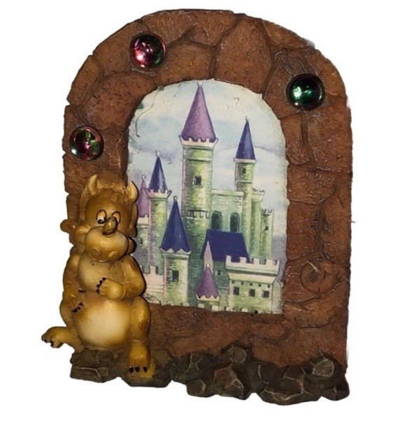 Cute Vintage Small Picture Photo Frame Dragon With jewels Fun Cute Vintage Small Picture Photo Frame Dragon With jewels Fun