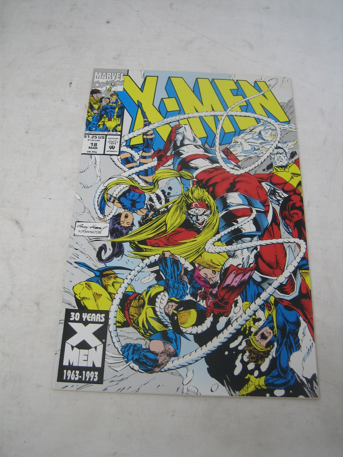 x-men #18 COMIC BOOK  marvel 1992