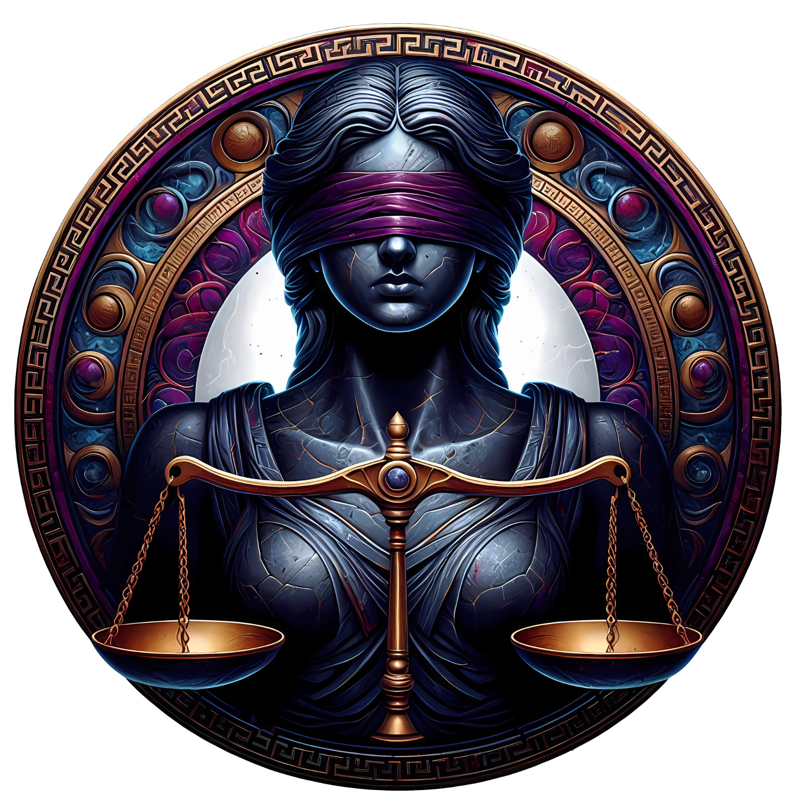 Themis Ancient Goddess Justice Decal - Ancient Greek God Decal - 3\