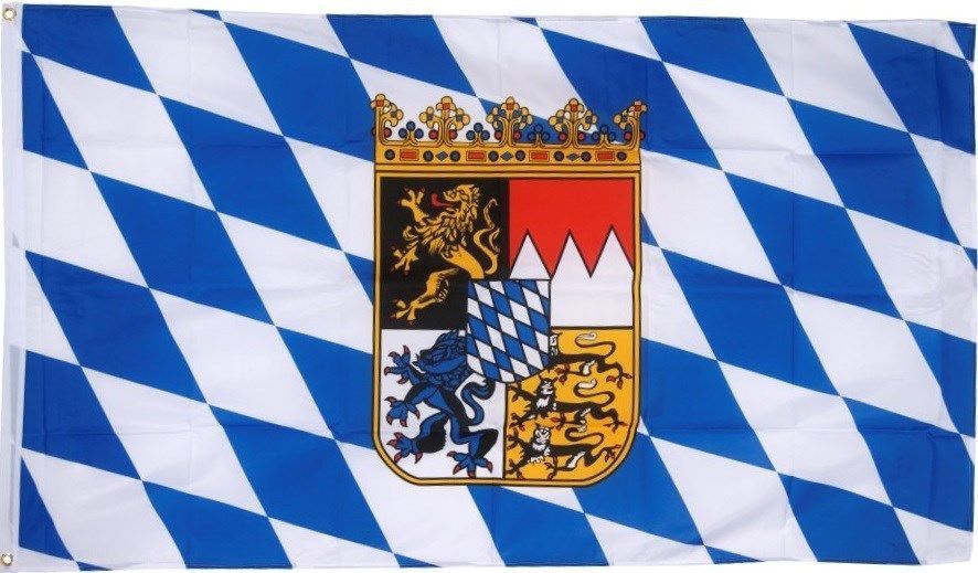 BAVARIA CREST LION OKTOBERFEST BAVARIAN GERMAN FLAG NEW 3x5 