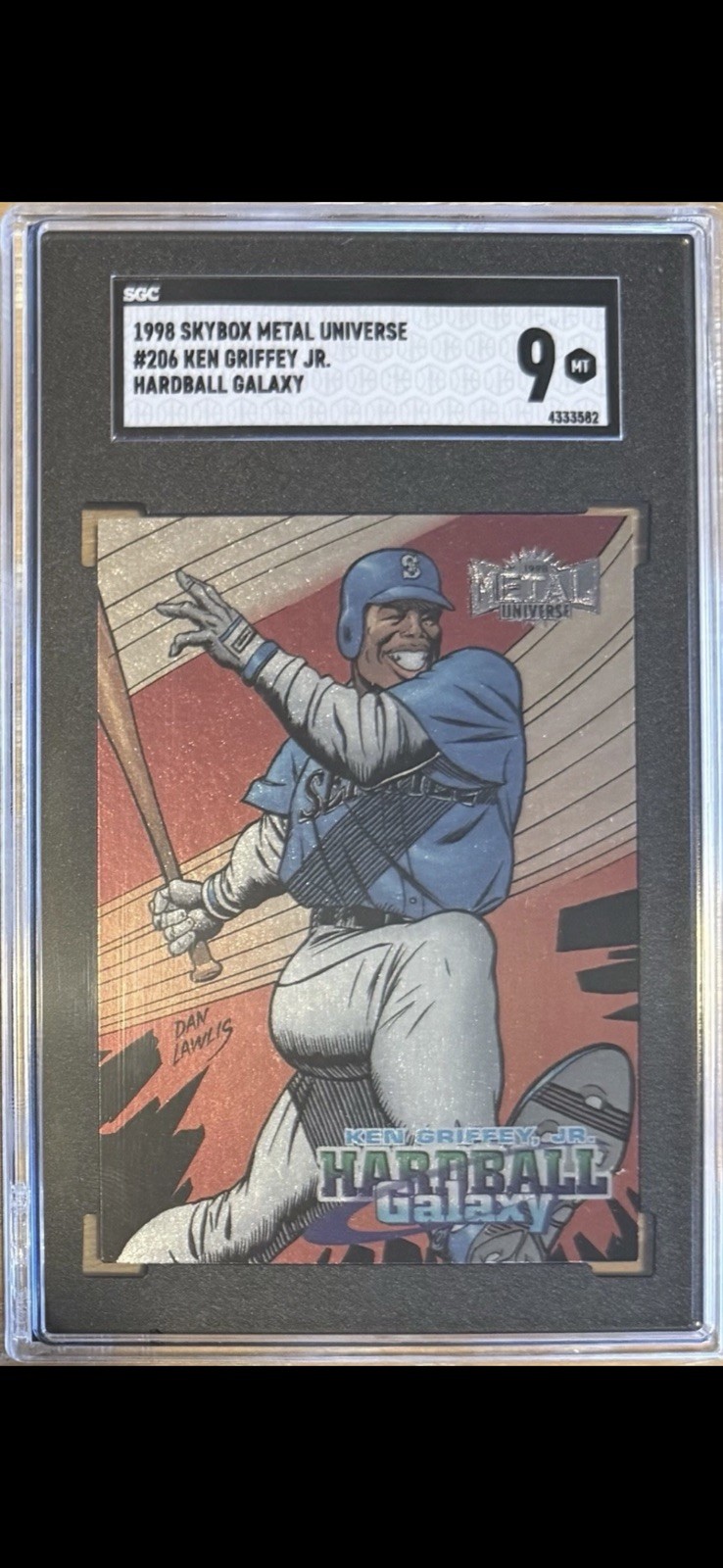 1998 Skybox Metal Universe #206 Ken Griffey Jr Hardball Galaxy SGC 9 MT HOF 1998 Skybox Metal Universe #206 Ken Griffey Jr Hardball Galaxy SGC 9 MT HOF