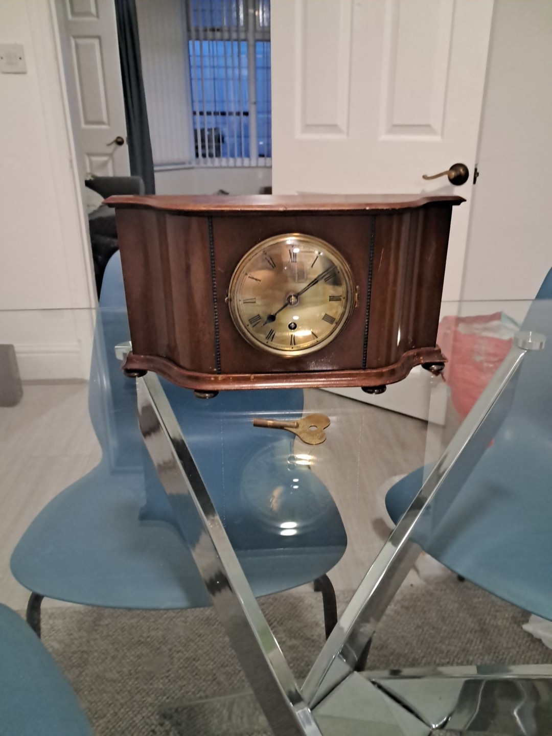 Stunning Antique or Vintage Mantel Clock from Armstrong of Manchester, Working 