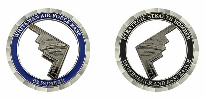 WHITEMAN AIR FORCE BASE AFB B-2 STEALTH  BOMBER 1.75\