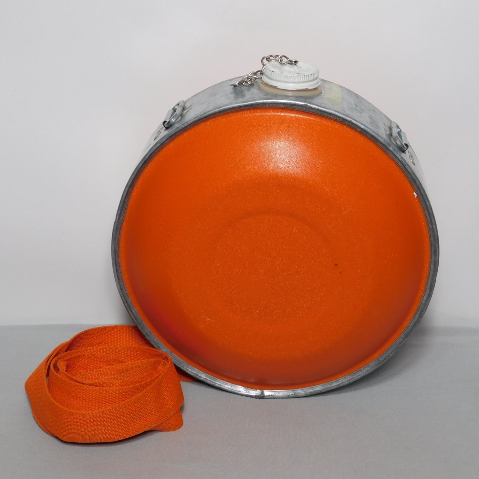 Vintage Oasis 4 Qt 4 Quart Round Orange Forestry Service FSS Canteen with Strap