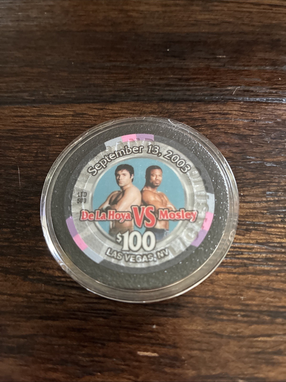 De La Hoya Vs. Mosley Sept 13, 2003 Las Vegas $100 Casino Chip