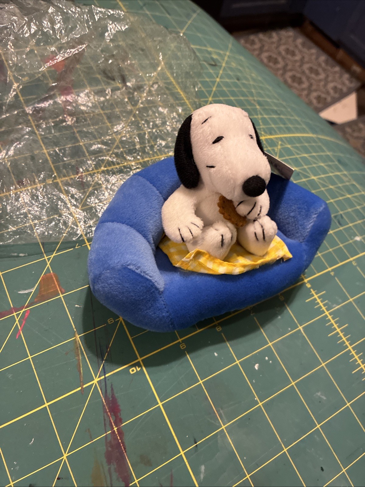 Official Peanuts 50th Plush Snoopy Happiness Is A Warm Cookie Brand New