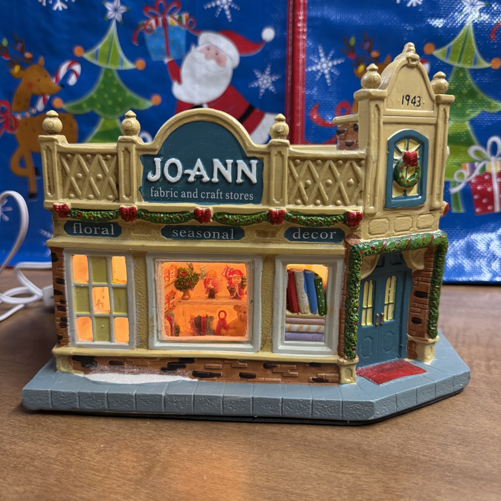 Jo-Ann Fabric And Craft Store Holiday Inspirations Christmas Village House IOB Jo-Ann Fabric And Craft Store Holiday Inspirations Christmas Village House IOB