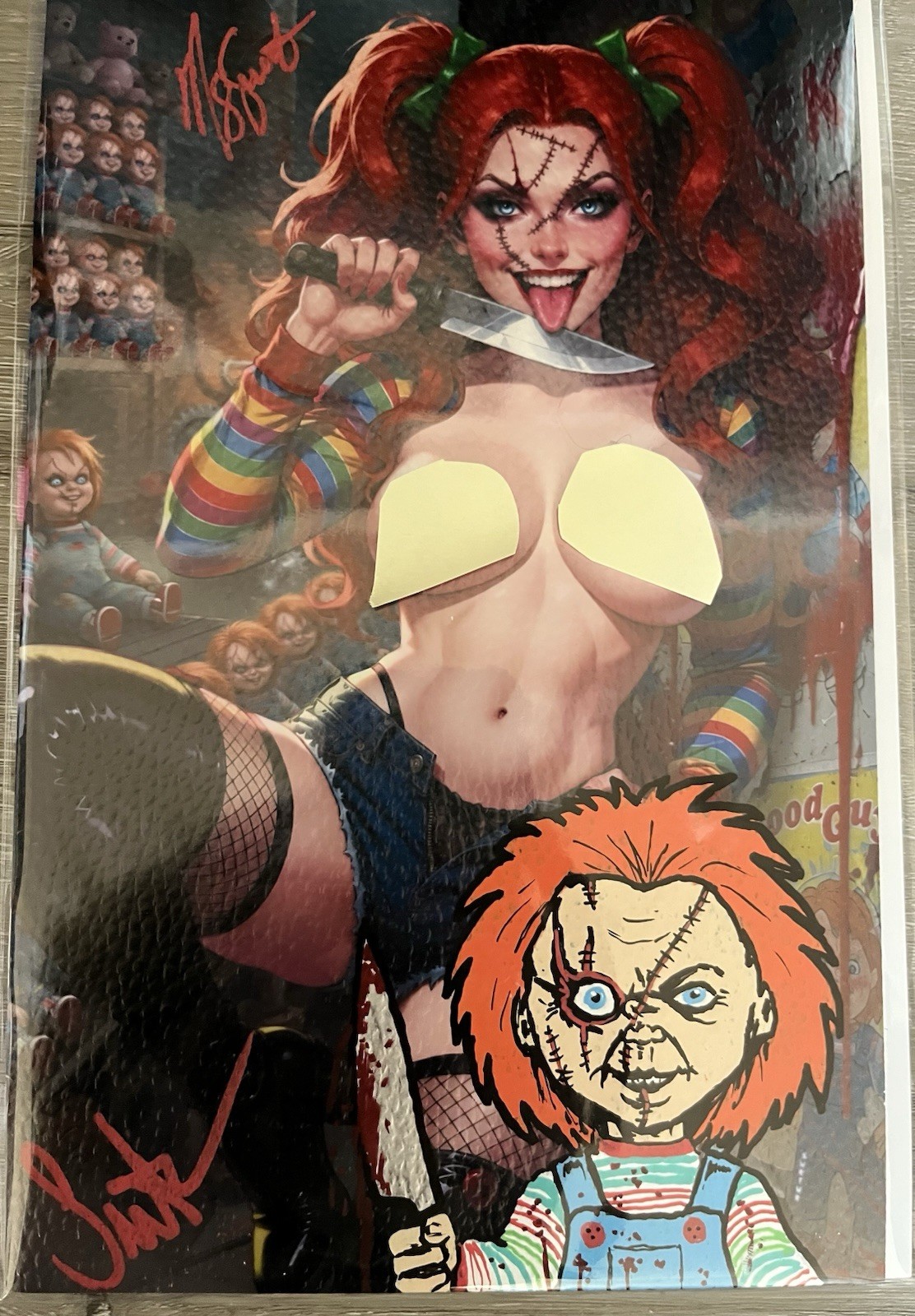 🔥Surtur Chucky Girl Remarque 2X Signed Leather W COA 2026 LE/20 🔥