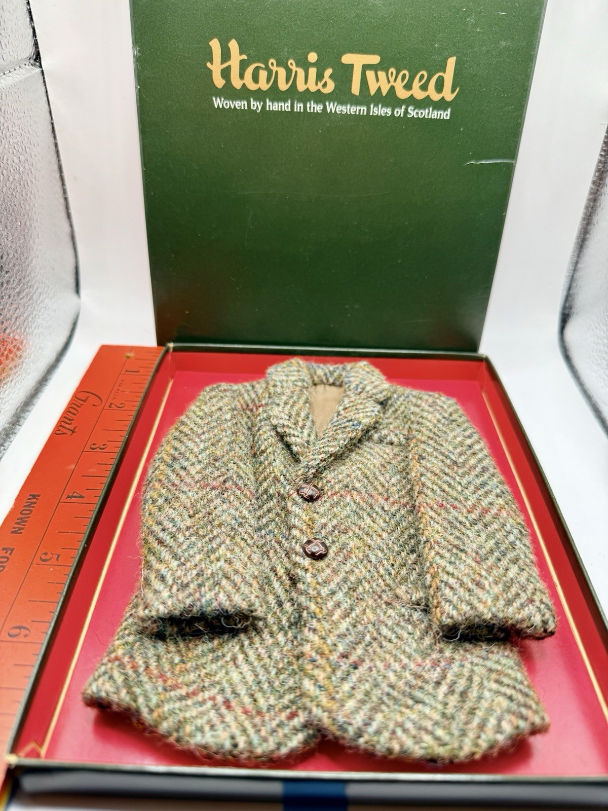 Miniature Harris Tweed Salesman’s Sample - Vintage With Original Box