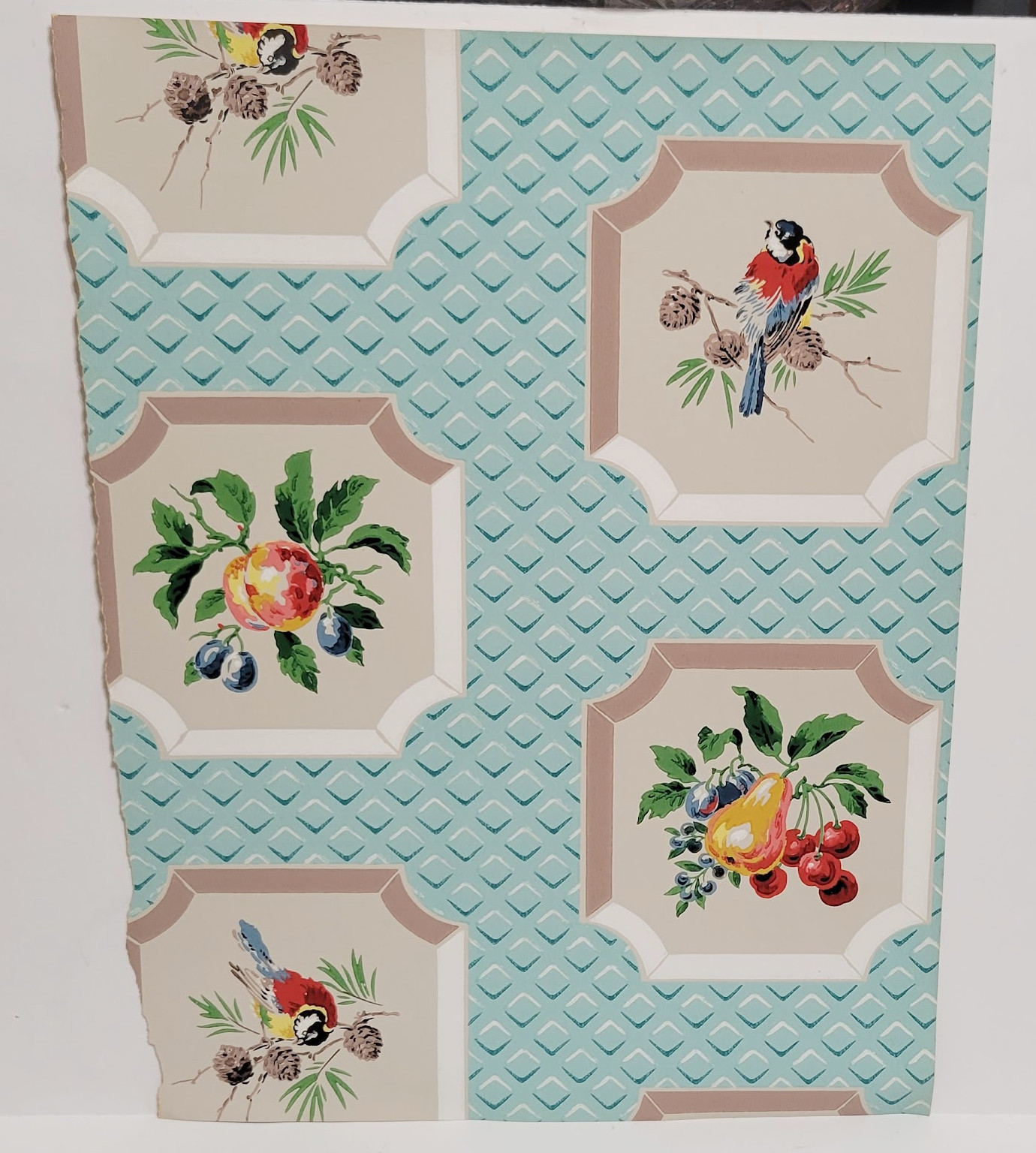 Vintage 1950s Lancastria Made in England RARE Wallpaper Sample Sheet Single Roll Vintage 1950s Lancastria Made in England RARE Wallpaper Sample Sheet Single Roll