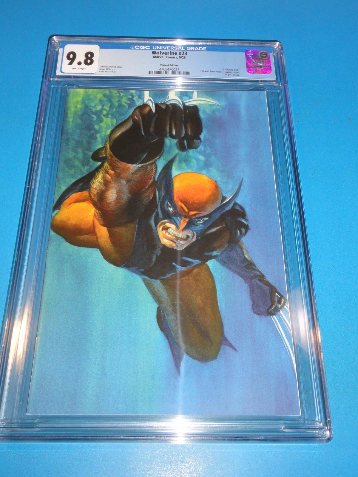 Wolverine #23 Great Alex Ross variant CGC 9.8 NM/M Gorgeous Gem Wow