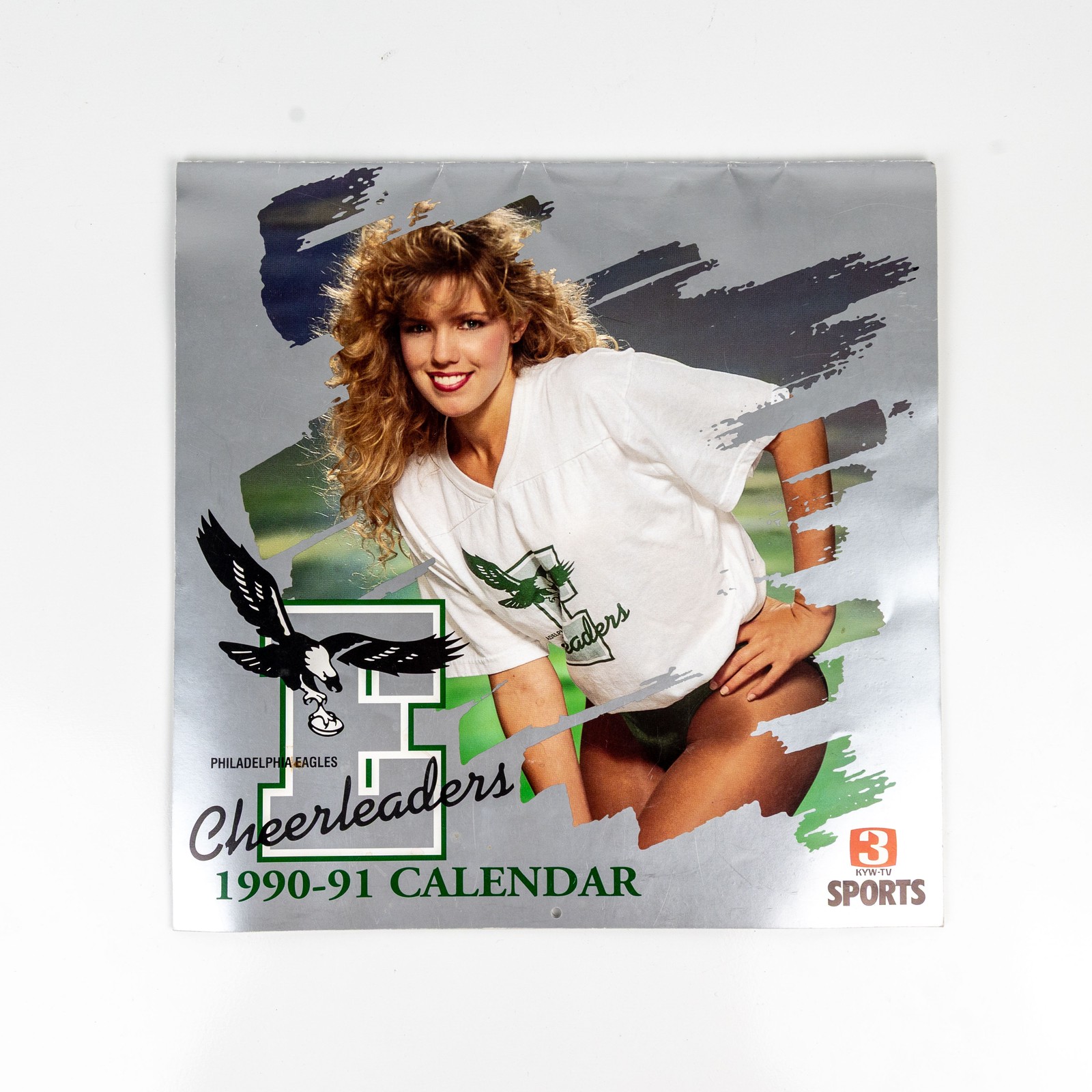 Vintage 1990-1991 Philadelphia Eagles Cheerleaders Wall Calendar KYW-TV 3 NFL