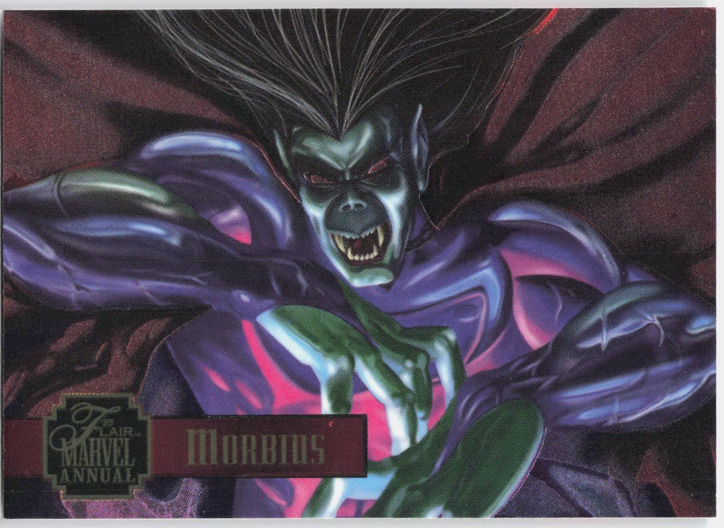1995 Flair Marvel Annual #10 Morbius PowerBlast