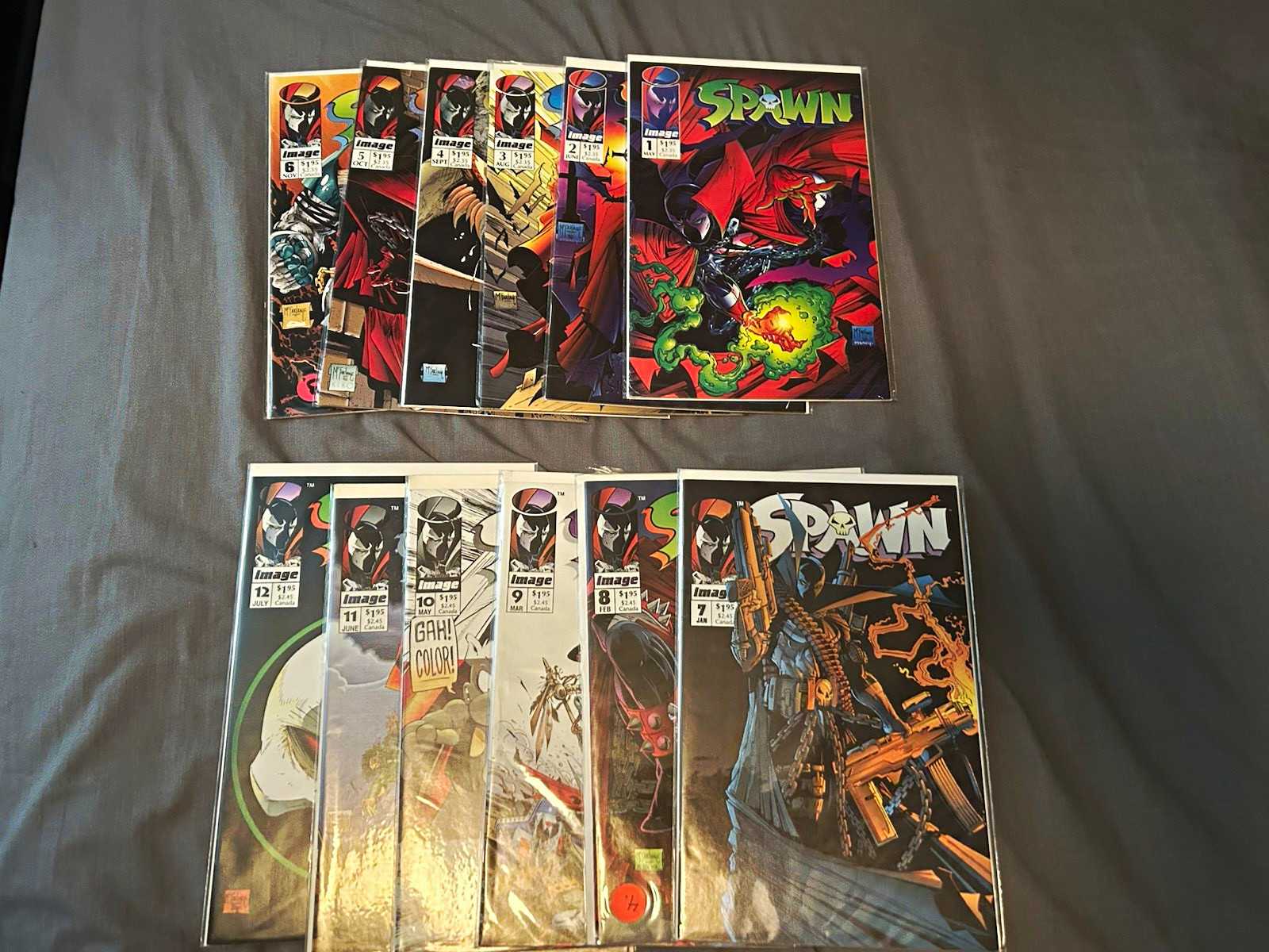 Spawn Comic Book Lot #1-12 Image Comics 1992 Todd McFarlane (12 Issues)