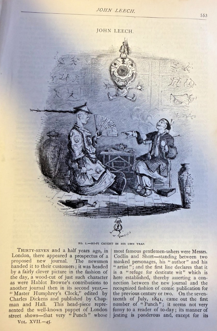 1879 British Caricaturist John Leech illustrated