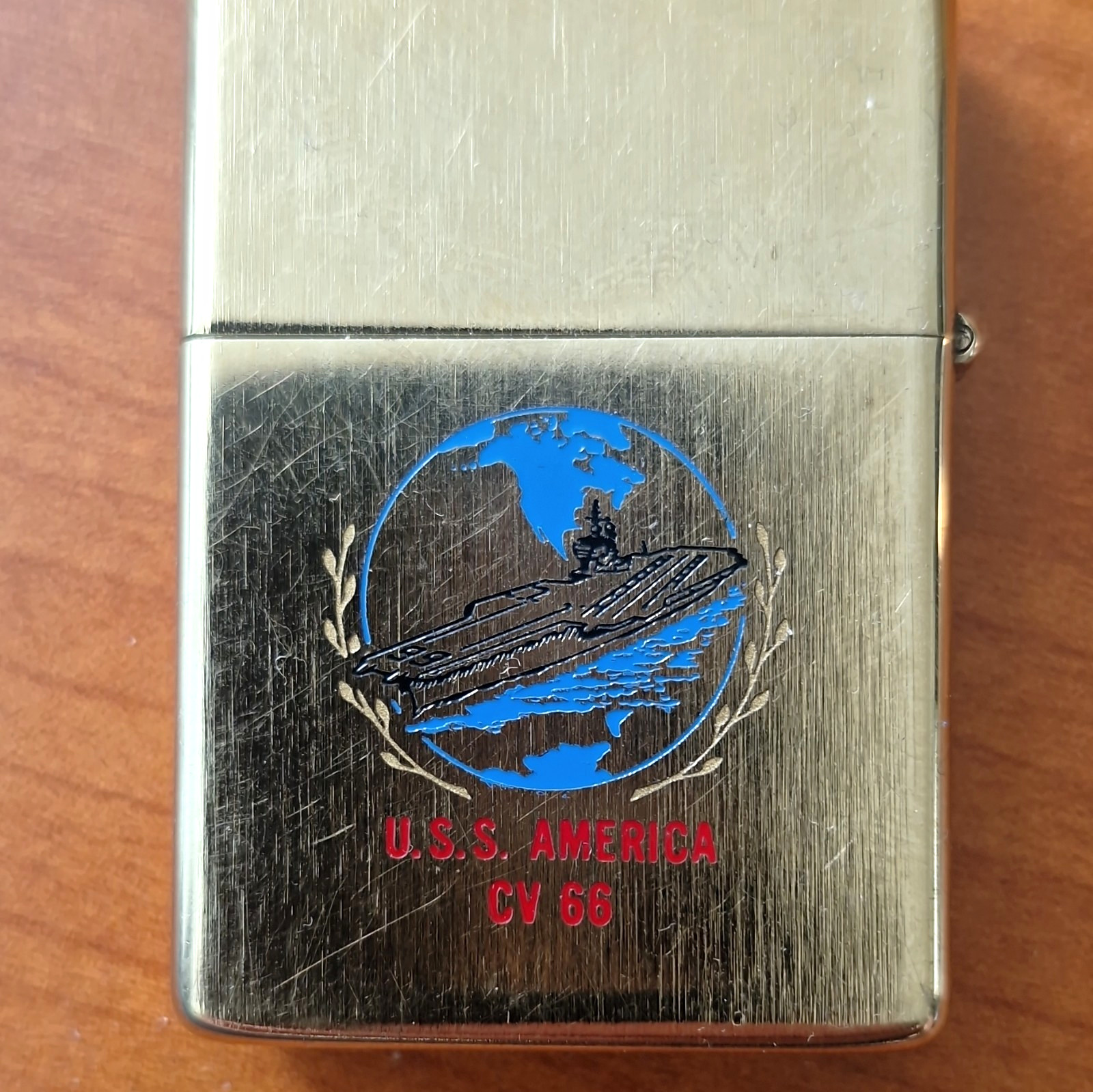 Zippo USS America CV 66 Aircraft Carrier Military Metal Pocket Lighter