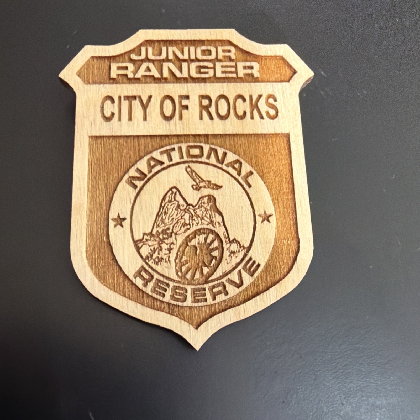 City Of Rocks National Reserve Junior Ranger Badge Idaho Brand New Wooden City Of Rocks National Reserve Junior Ranger Badge Idaho Brand New Wooden