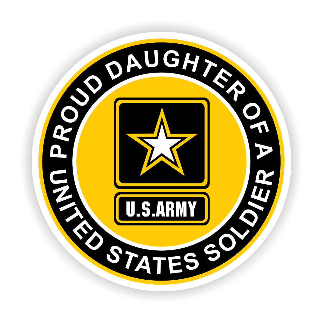Proud Daughter of a United States Soldier Car Vehicle Magnet - 