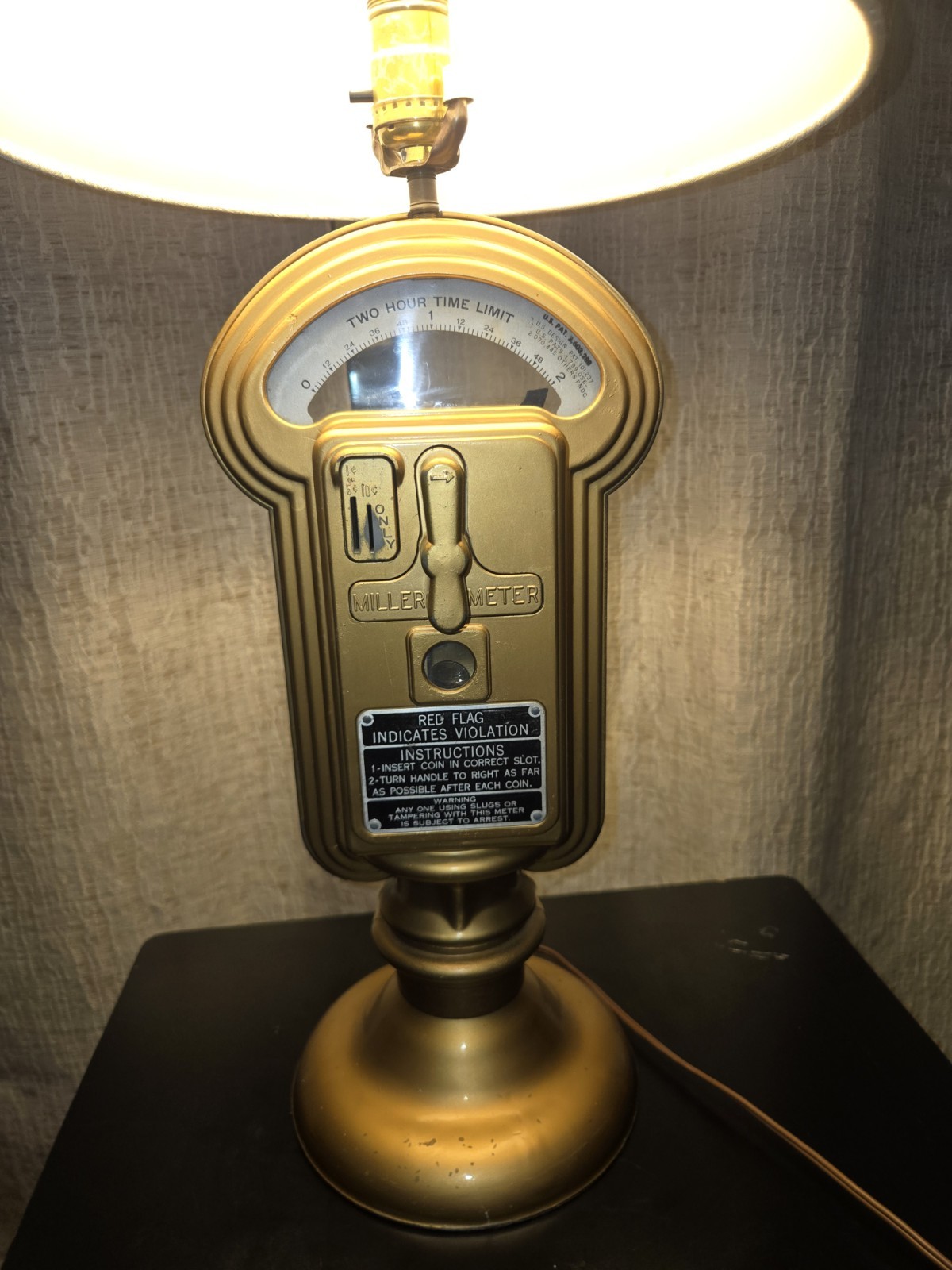 Vintage Duncan Miller Parking Meter Lamp Light Tested Vintage Duncan Miller Parking Meter Lamp Light Tested