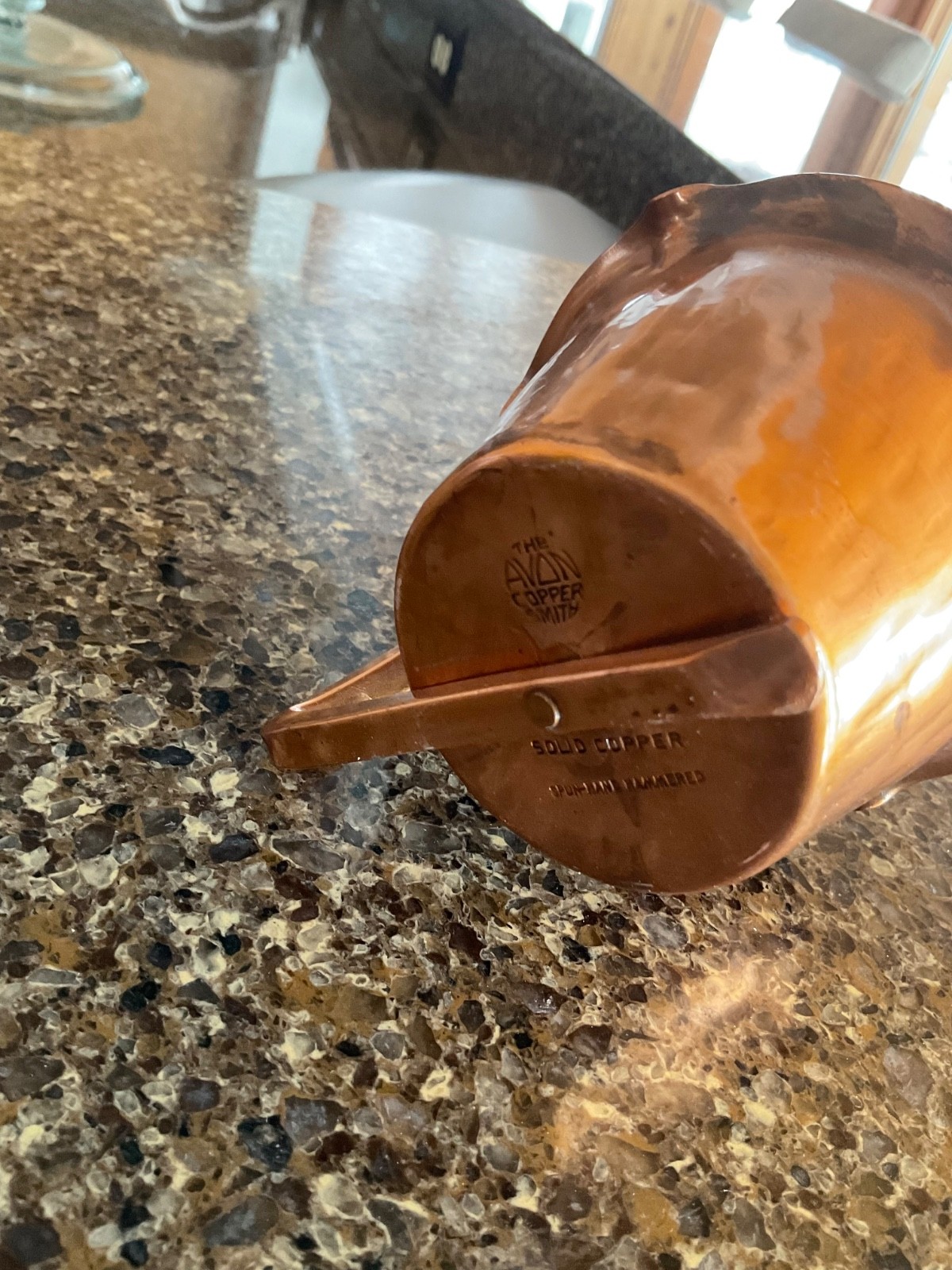 avon coppersmith solid copper votive