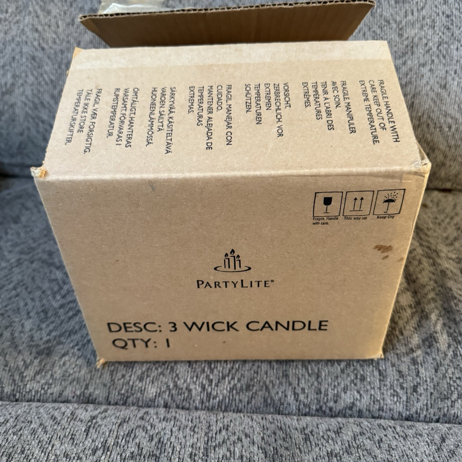 Partylite 3 Wick Candle 6