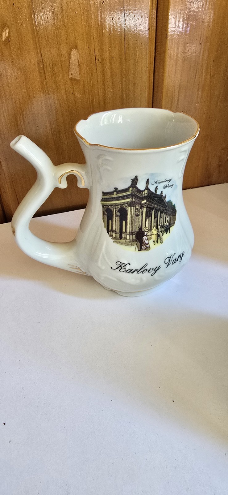 Karlovy Vary Czech Sipping Straw Pitcher Souvenir Mug By Viva Bohemia Unique C1