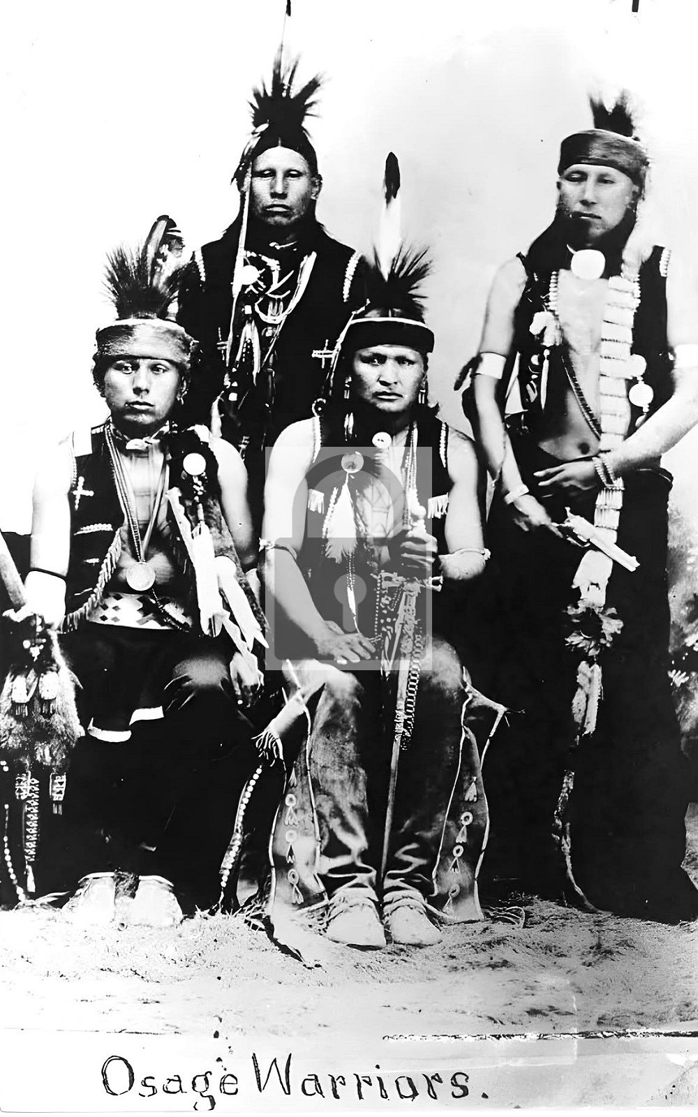 Osage Indian Warriors Bartlesville Oklahoma OK - Reprint
