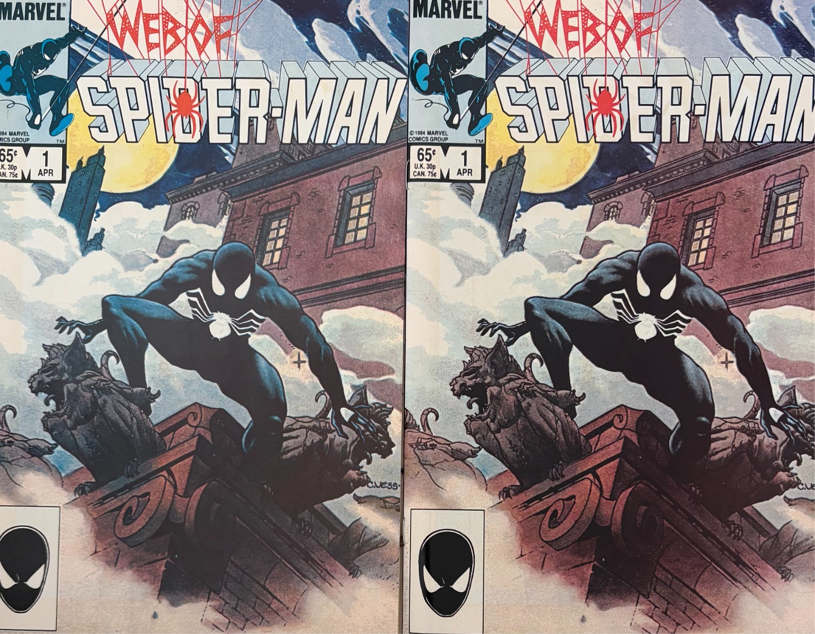 (2) WEb of Spiderman Number 1- Marvel Comics April 1985