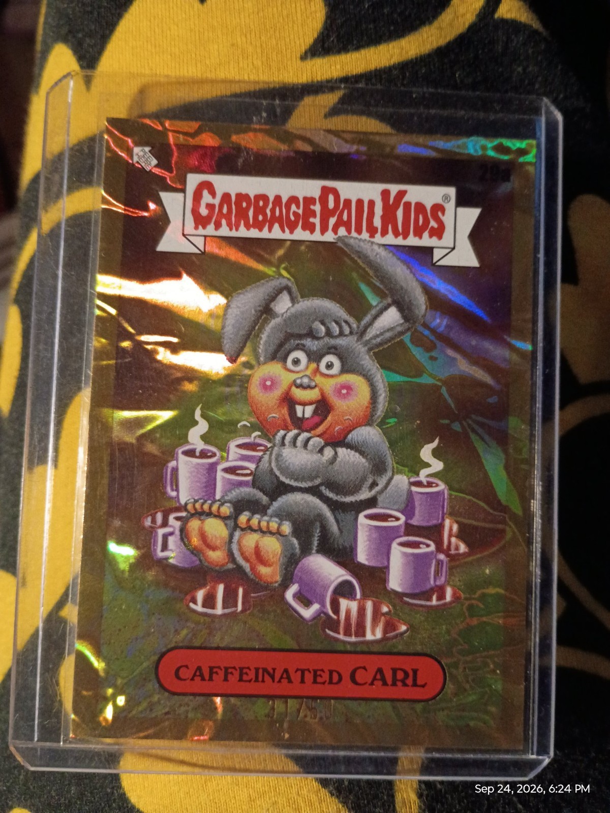 2024 Topps GPK Battle of the Bands Caffeinated Carl #29a Gold /50 31/50