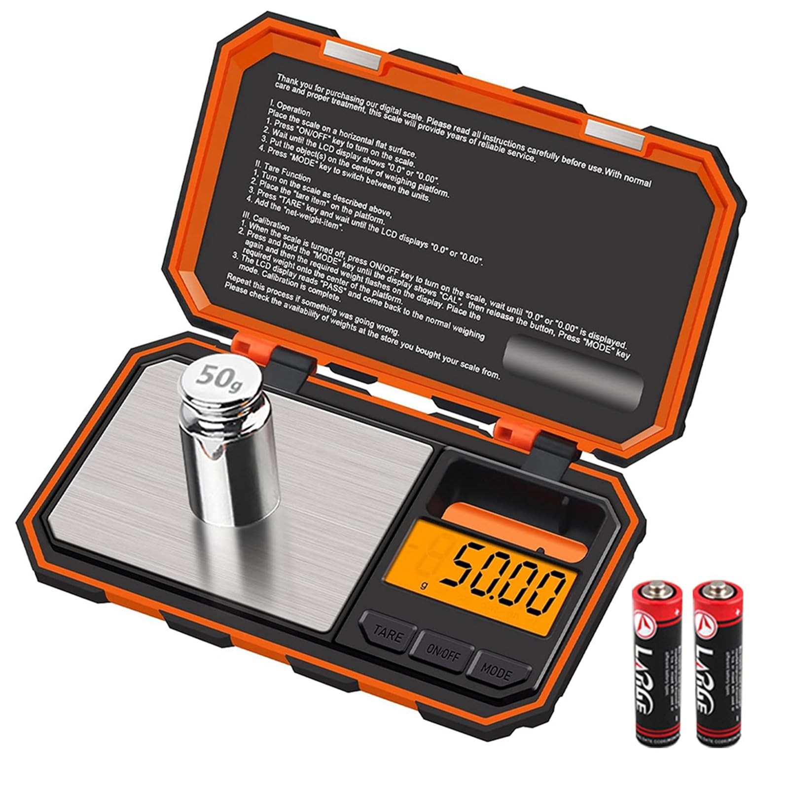 UNIWEIGH Digital Gram Scale,200g/0.01g Pocket Electronic 200g orange, UF200-1 UNIWEIGH Digital Gram Scale,200g/0.01g Pocket Electronic 200g orange, UF200-1