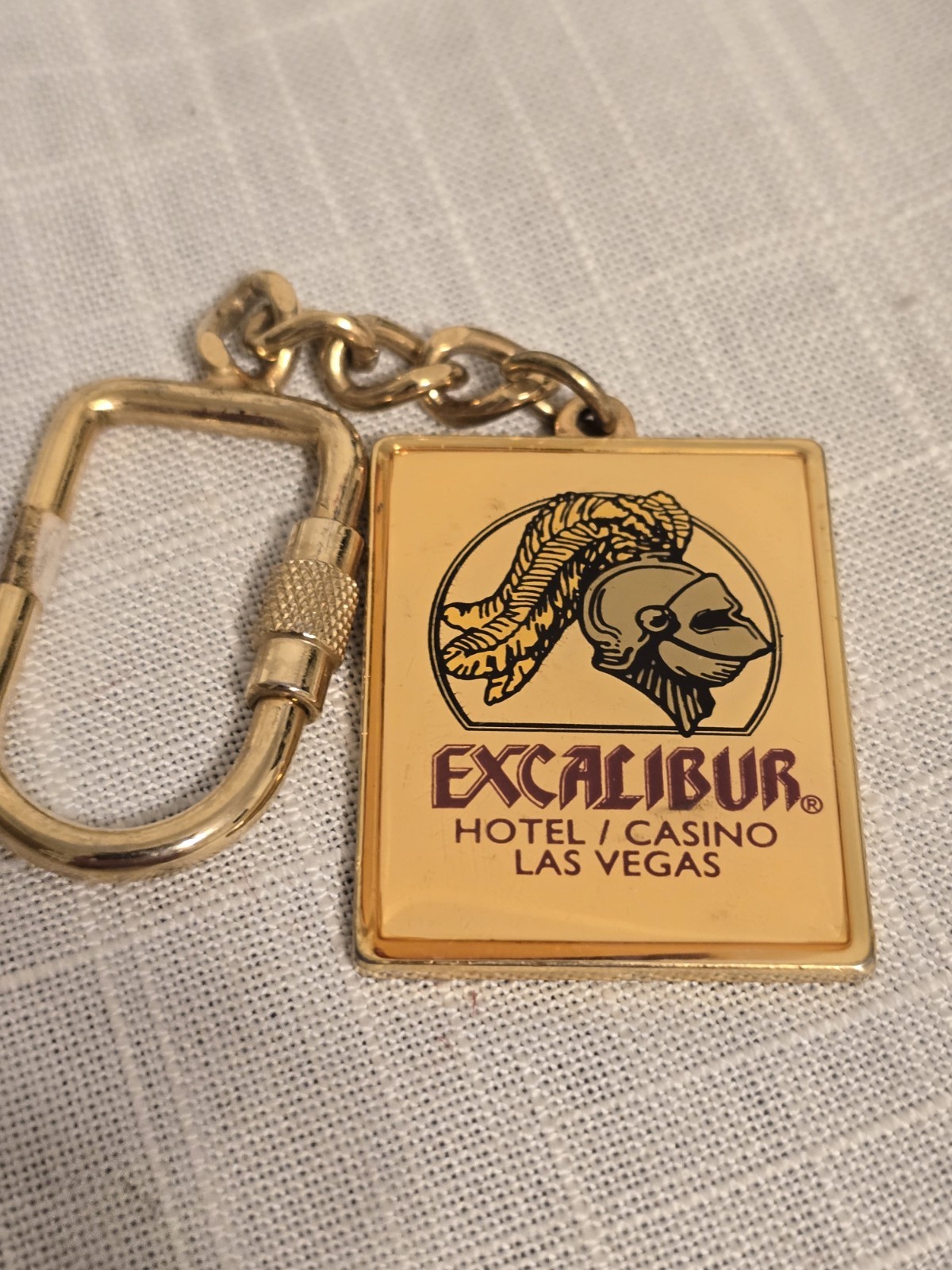 Vintage Excalibur Hotel Las Vegas Keychain