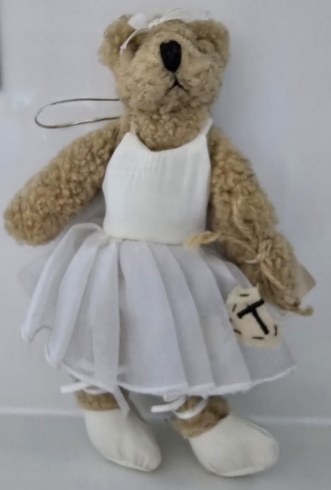 Rare Vintage Teddy Tompkins By Enesco 1998 Ballerina Hangable Plush Bear