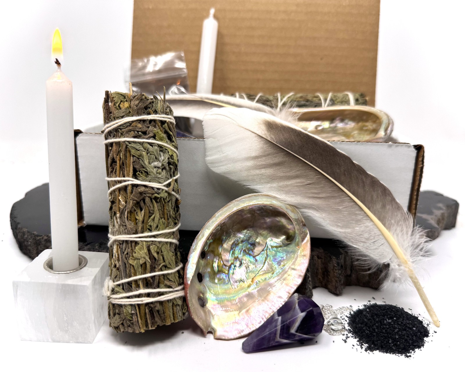 Pendulum Divination Kit - Set for Intuition, Insight, and Spiritual Protection Pendulum Divination Kit - Set for Intuition, Insight, and Spiritual Protection