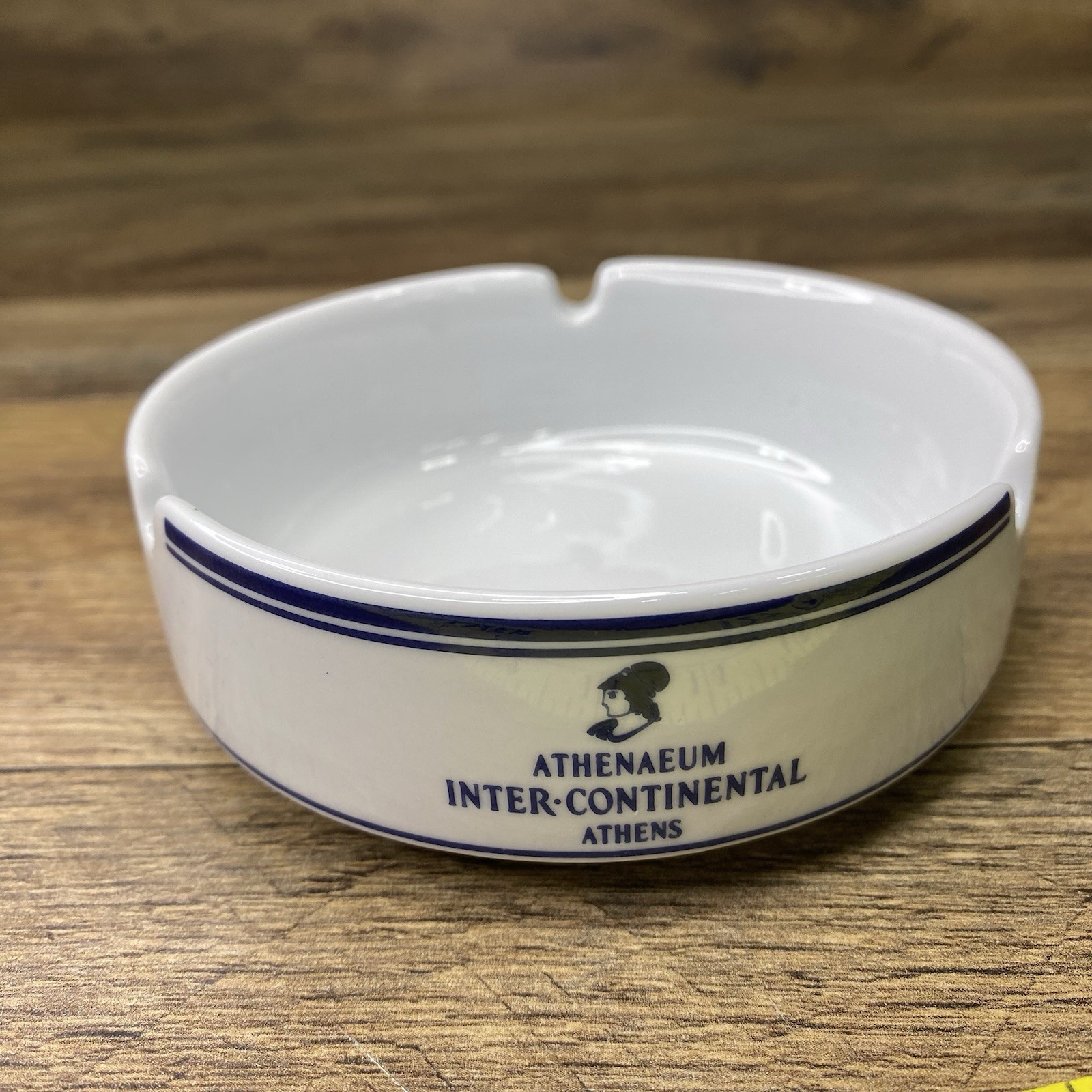 Vintage Apulum Porcelain Ashtray, Athenaeum Inter-Continental Hotel, Athens