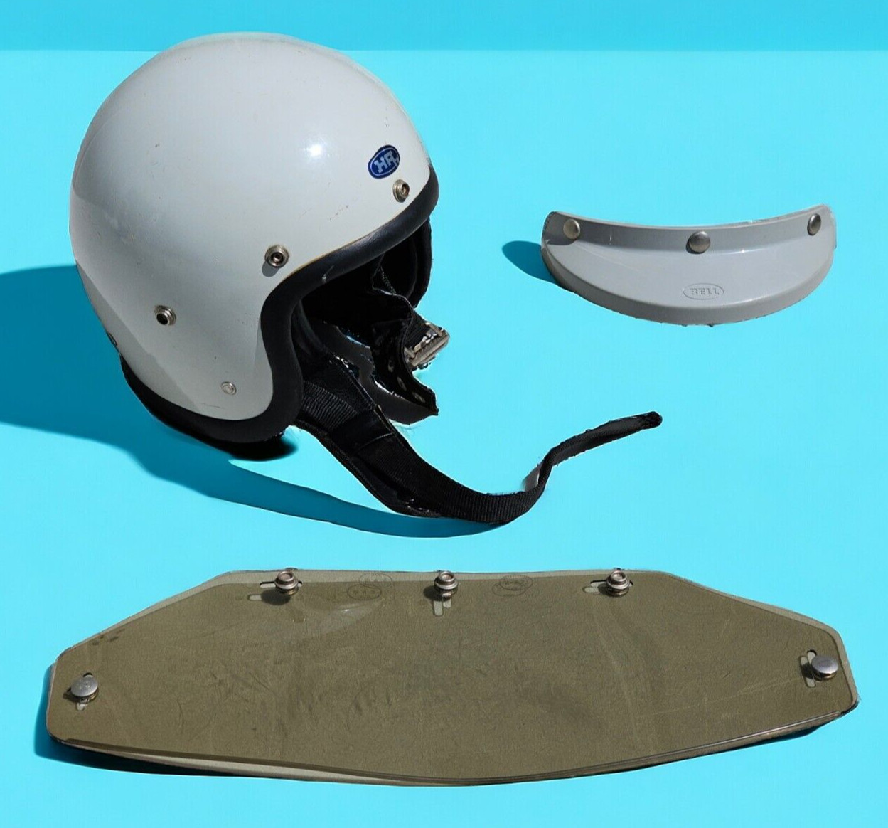 ARAI HIROTAKE SHOTEN SNELL HR 1962 MOTORCYCLE RACING HELMET VINTAGE BELL JAPAN