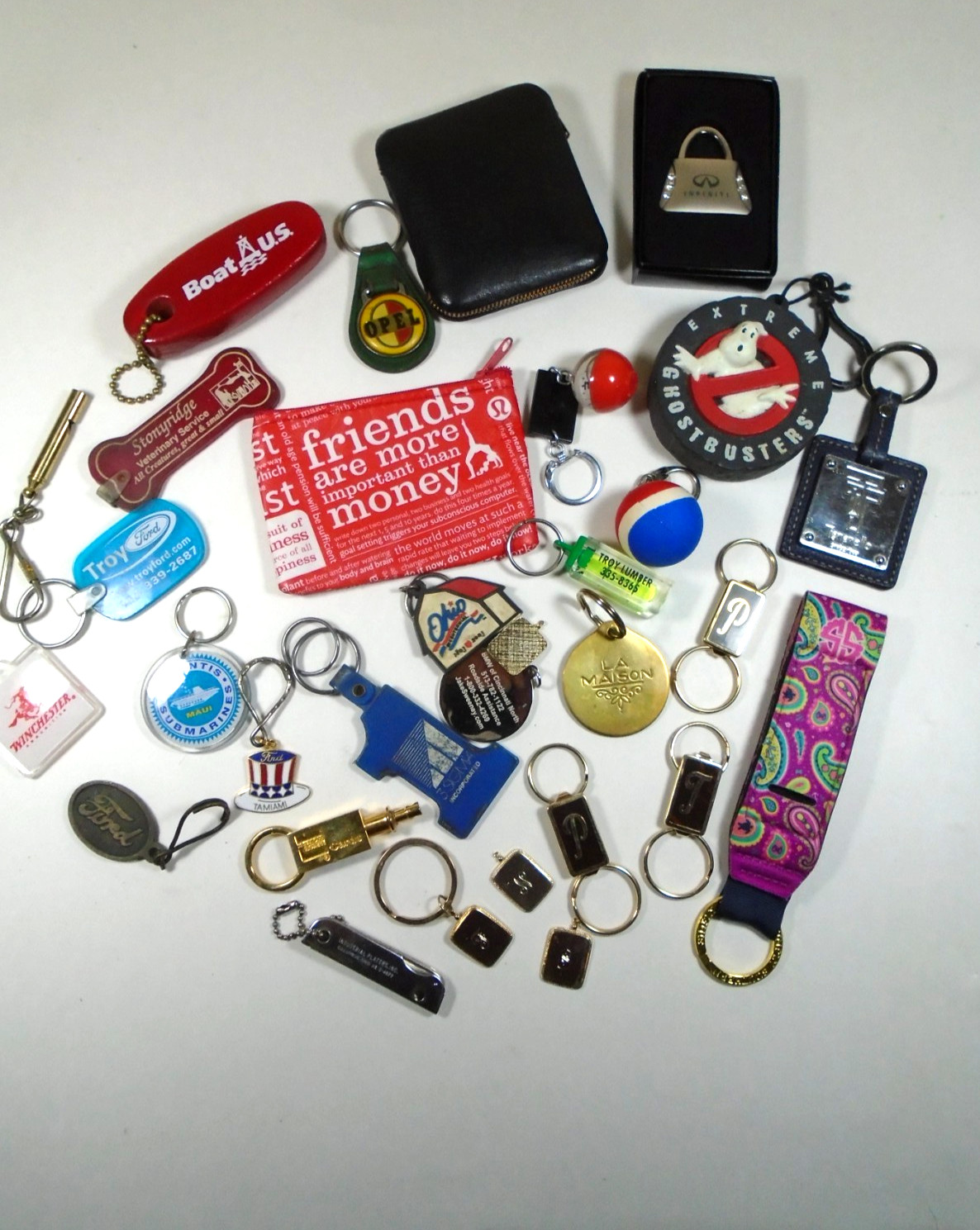 JUNK DRAWER LOT KEYRINGS