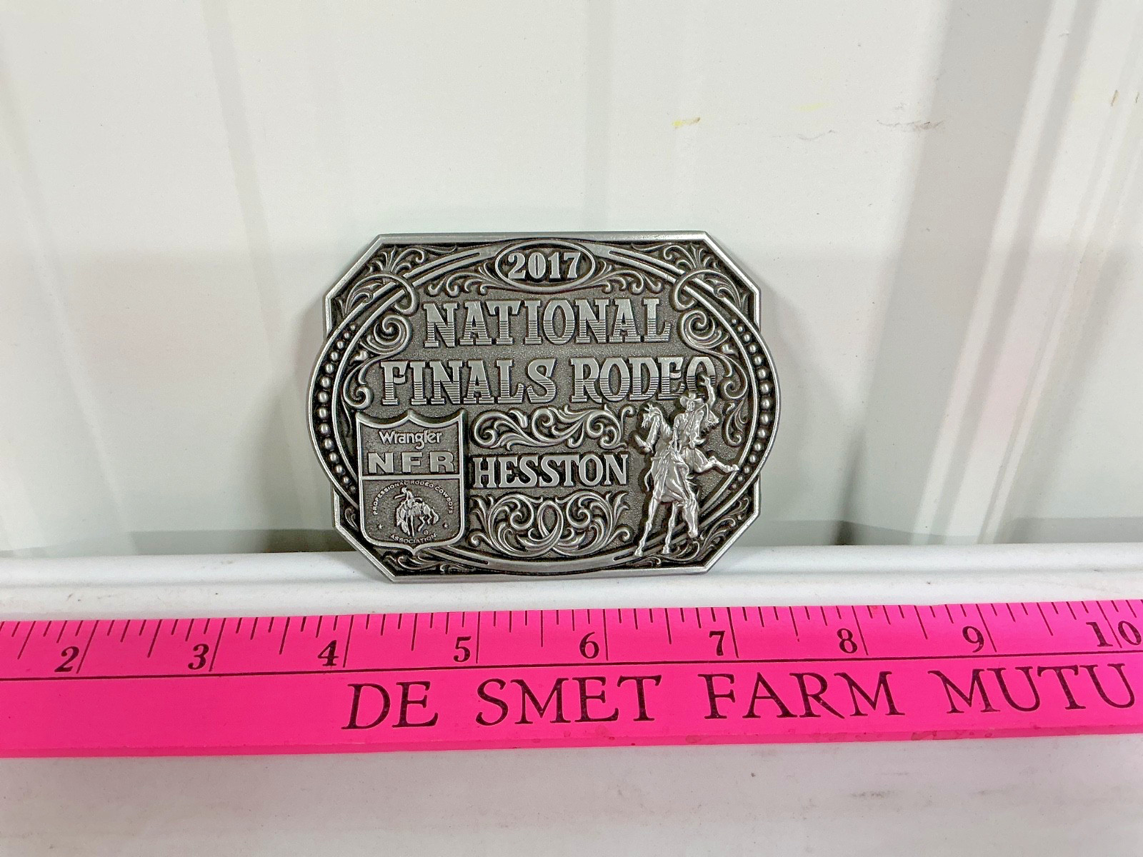 HESSTON 2017 National Finals Rodeo NFR Wrangler adult belt buckle