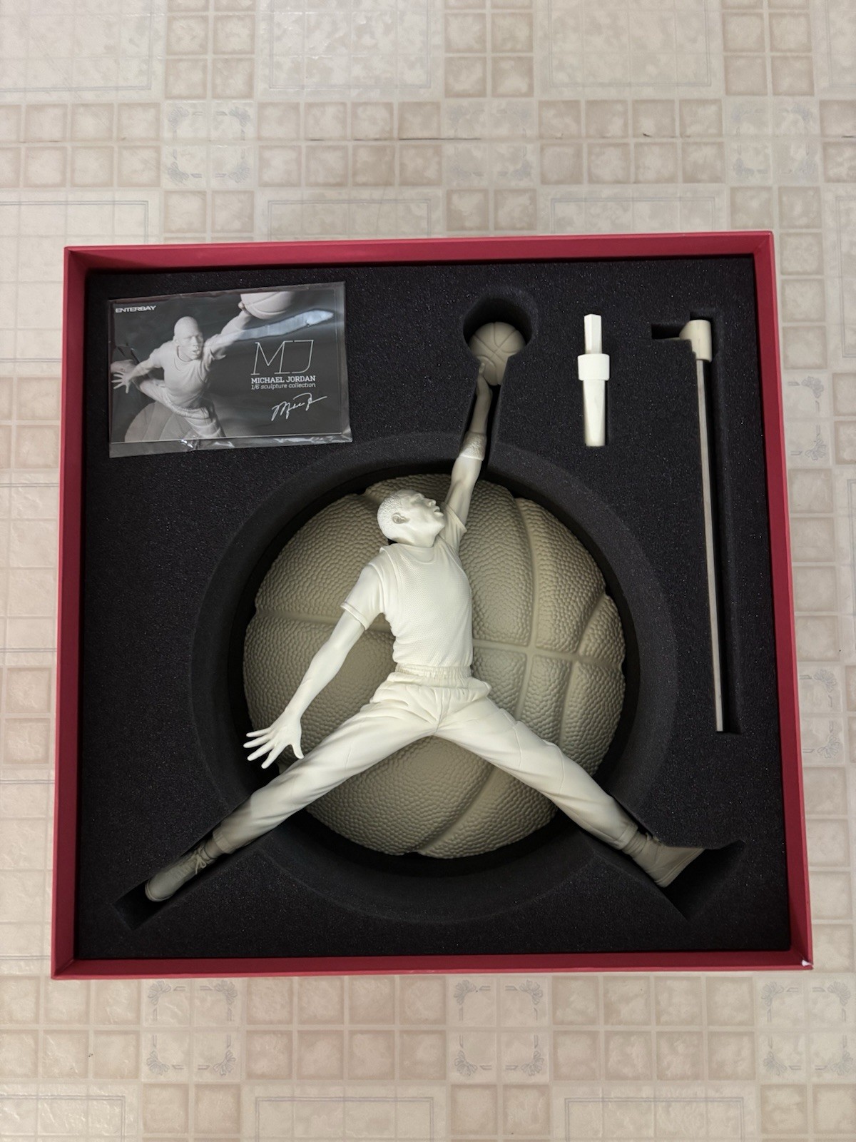 Enterbay Jordan Jumpman 1/6 Statue Collection- GYPSUM #9/300- LOW NUMBER RARE