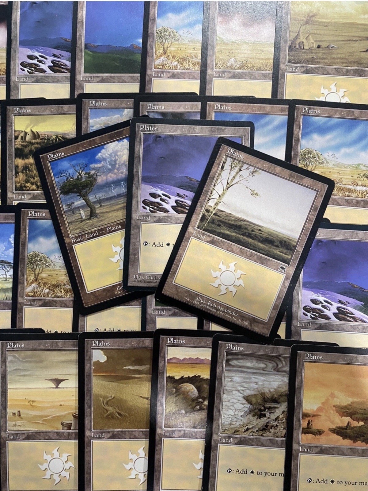 MTG - 25 x Vintage Plains - Magic The Gathering