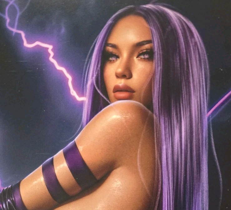 SINFUL BEAUTIES Psylocke LTD 100 Loxie Edition Topless Virgin Rare Sold Out