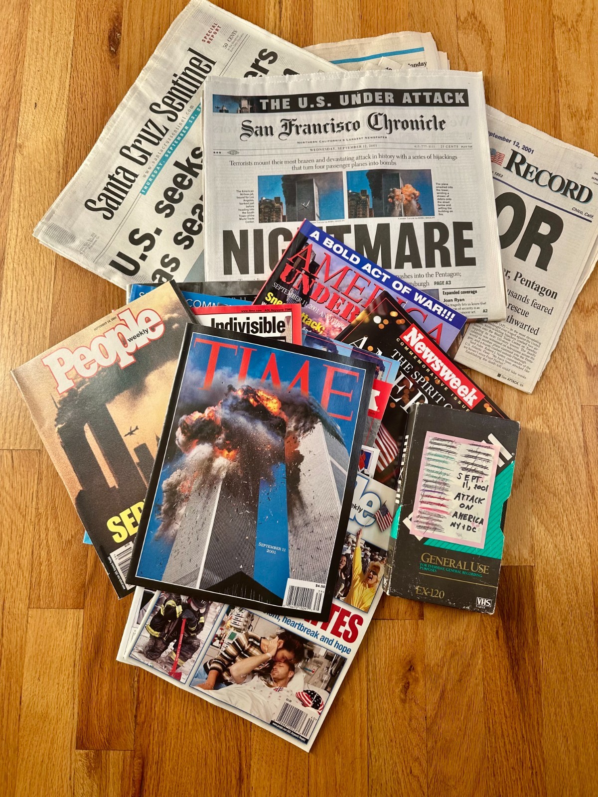 HISTORIC 9/11 Newspapers, Magazines, and video