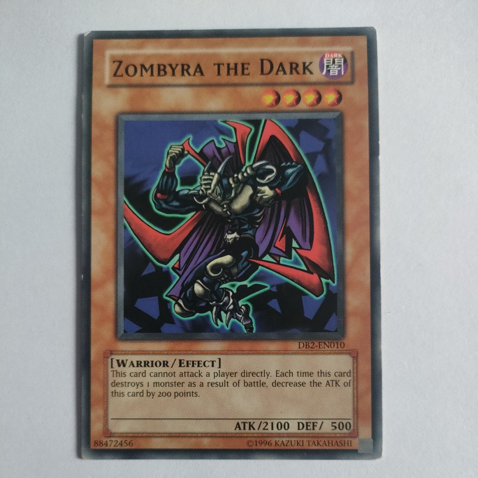 1x ZOMBYRA THE DARK ~ DB2-EN010 ~ Dark Beginning 2 - VLP/NM Regular Unl Edition 1x ZOMBYRA THE DARK ~ DB2-EN010 ~ Dark Beginning 2 - VLP/NM Regular Unl Edition