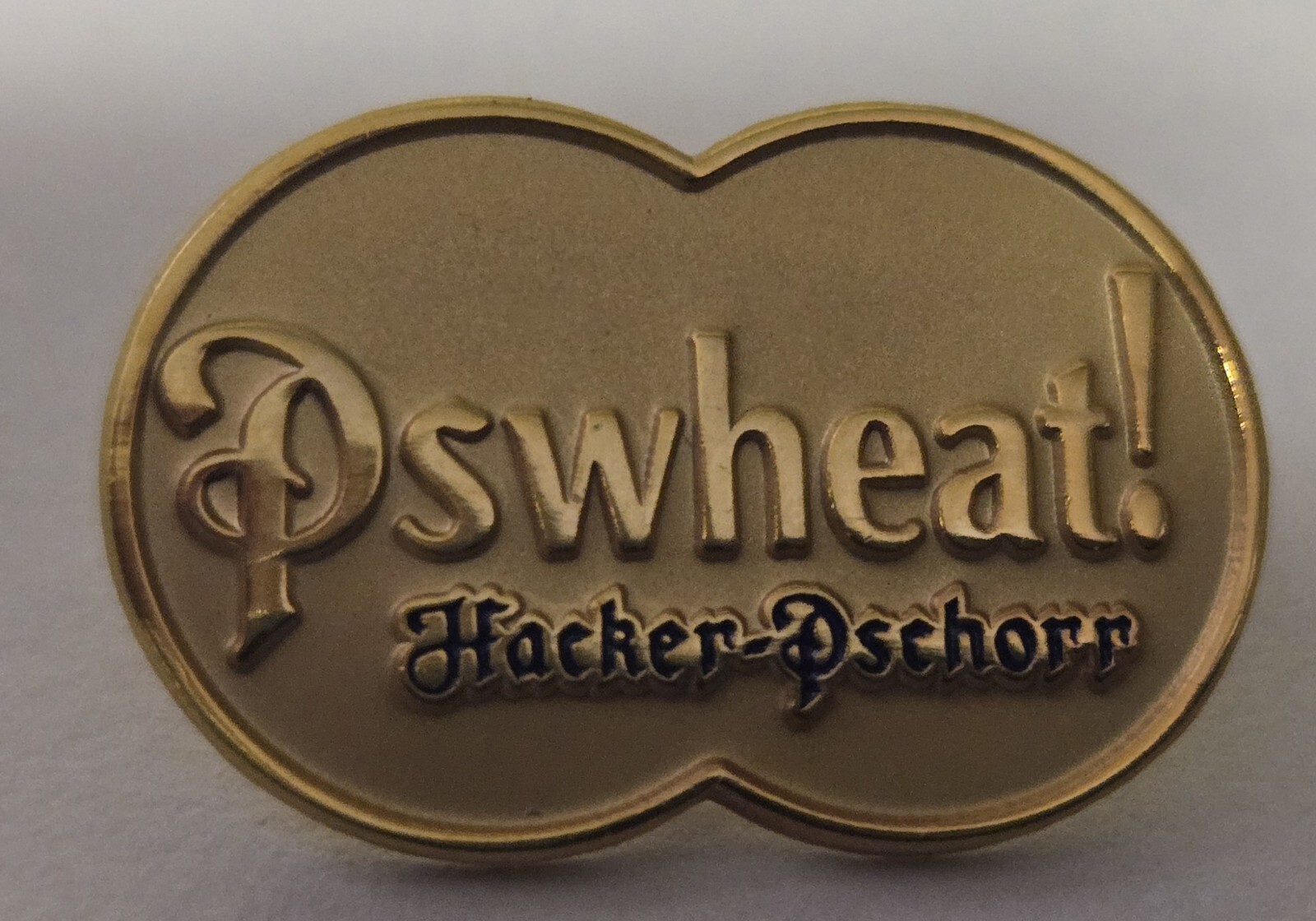 Vintage Gold Hacker Pschorr Beer PS Wheat Pin with Back German Bier Vintage Gold Hacker Pschorr Beer PS Wheat Pin with Back German Bier
