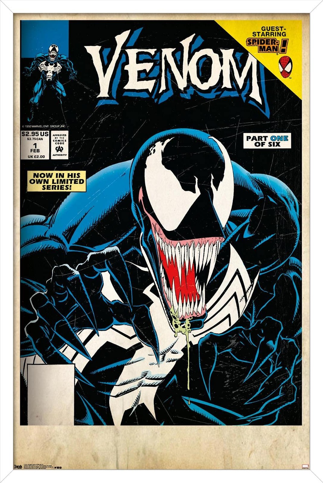 Trends International Marvel Venom Lethal Protector #1 Poster 22.375x34 White Trends International Marvel Venom Lethal Protector #1 Poster 22.375x34 White