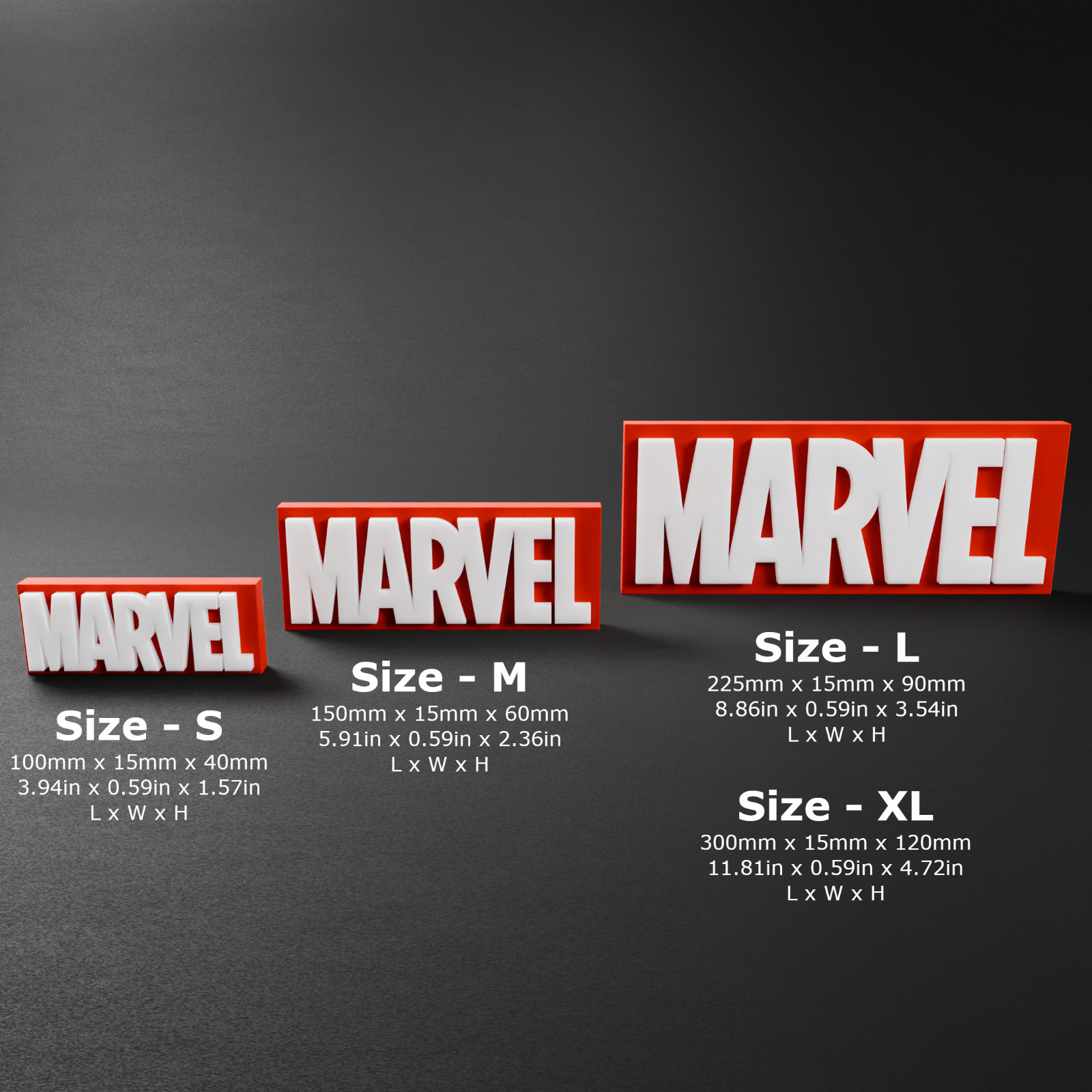 Marvel - Brand/Comics 3D Printed Logo Display Sign Marvel - Brand/Comics 3D Printed Logo Display Sign